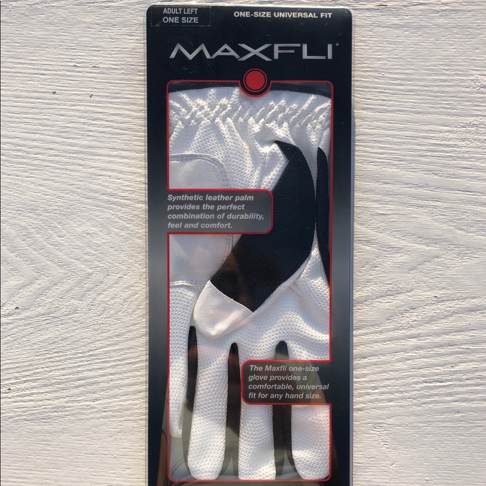Maxfli Golf Glove Adult Left One Size White